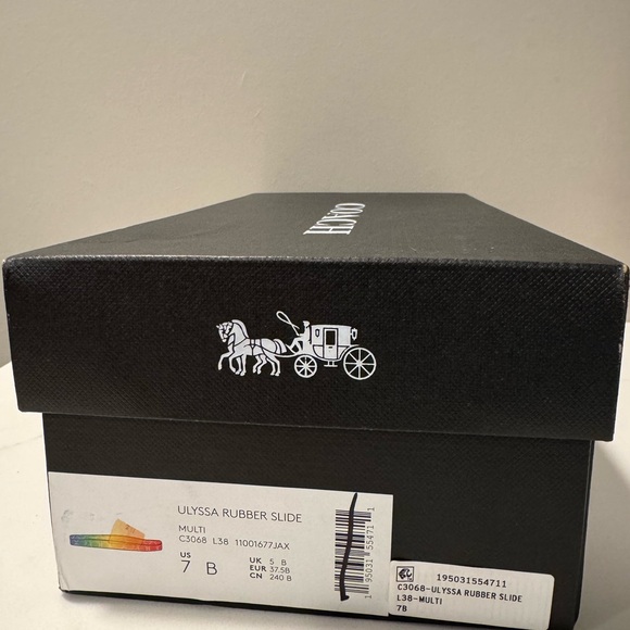 Coach Ulyssa Rainbow Jelly Slide Sandals - Picture 4 of 11